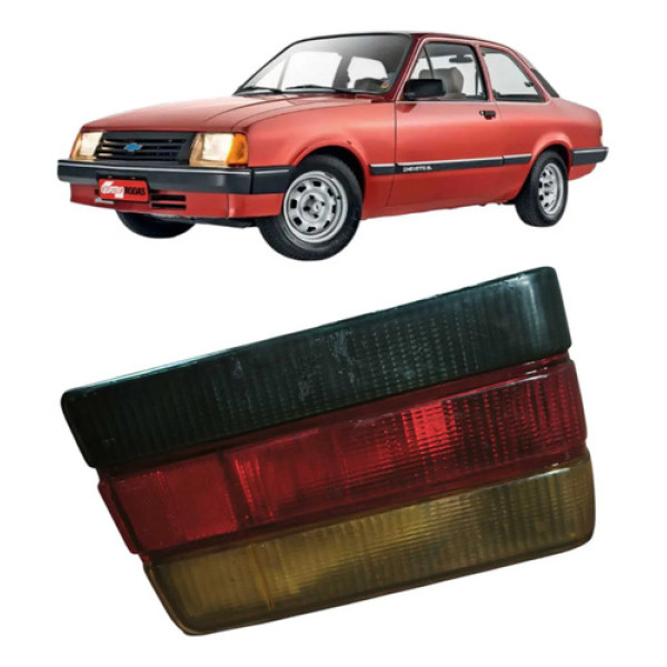 Lanterna Traseira Esquerdo Chevette 1.6 2p Original Direito/passageiro Vermelho