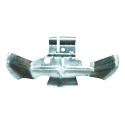 Suporte Maçaneta Tras Esq Chevrolet Prisma 2012 93363844 Ori Prateado Traseira
