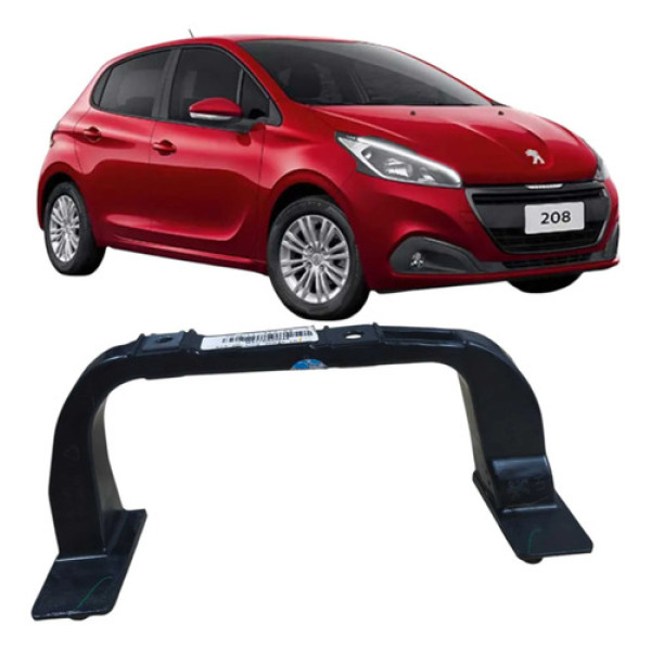 Suporte Interno Maçaneta Dianteiro Esquerdo Peugeot 208 2019 Preto Dianteira