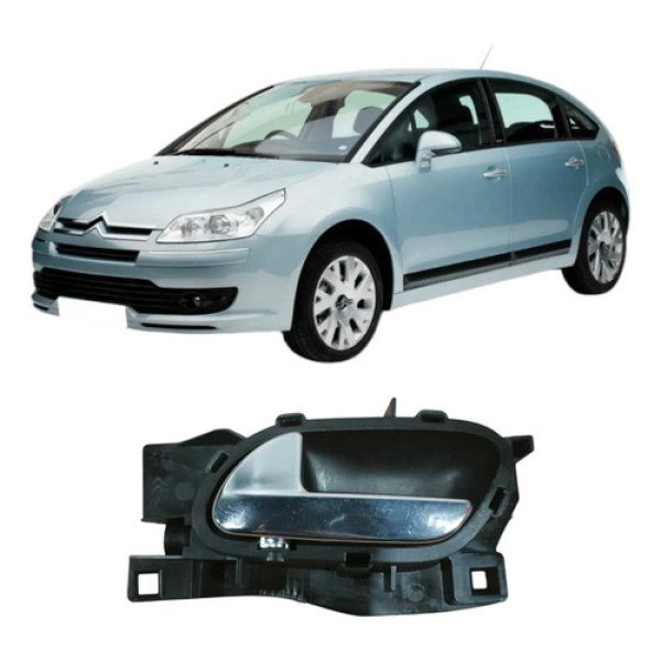 Maçaneta Int Traseira Esquerda C4 Pallas 2009 96435311 Preto Dianteira