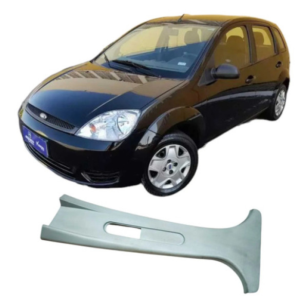 Moldura Coluna Central Esquerdo Ford Fiesta 2007 Original Branco