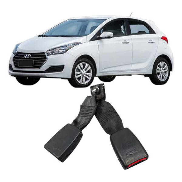 Par Fêmea Cinto Traseiro Hyundai Hb20 1.0 3c 2018-2021  Preto