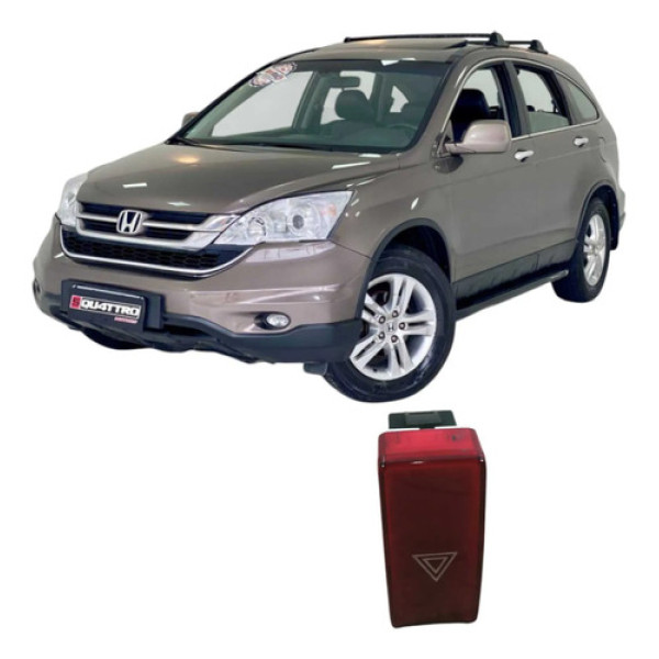 Botao Comando Alerta Honda Cr-v 2010 2.0 Original Preto