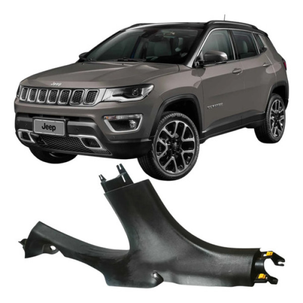 Soleira Coluna Central Esquerdo Jeep Compass 2020 609402290 Cinza