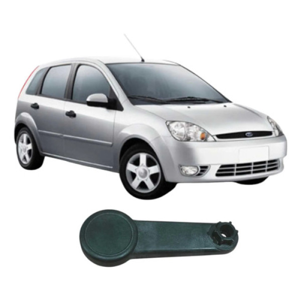 Manivela Maquina Vidro Ford Fiesta 2006 Original Preto