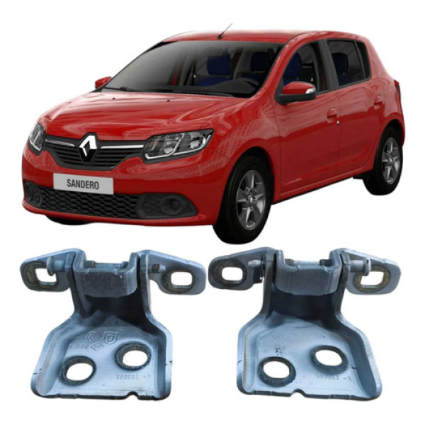Par Dobradiça Traseiro Esquerdo Renault Sandero 2017