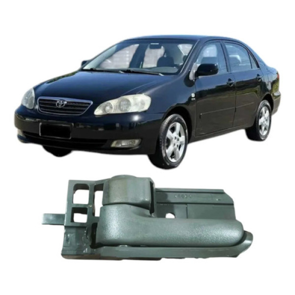 Maçaneta Interna Dianteira Direita Toyota Corolla 2004 Orig Preto Dianteira