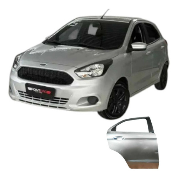 Porta Traseira Direita Ford Ka 2019 1.0 3c Original Traseira Direito Prateado