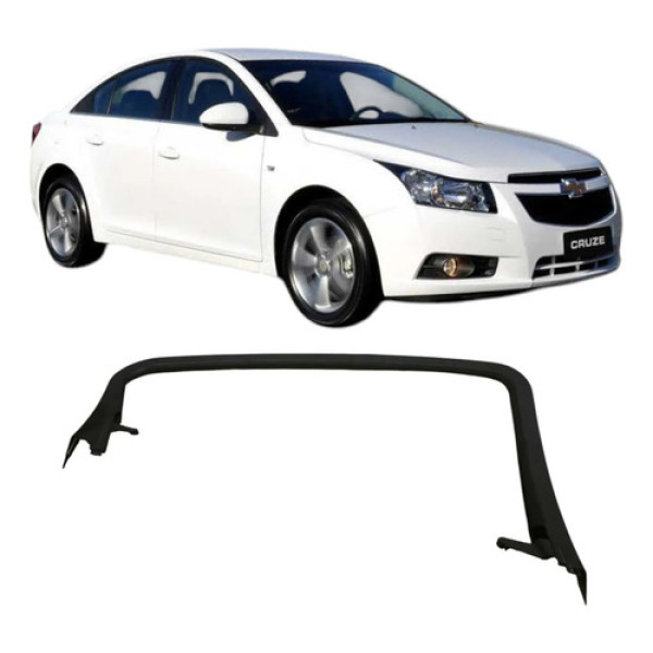 Moldura Porta Traseira Esquerda Gm Cruze Sedan 2014 95321398 Prateado