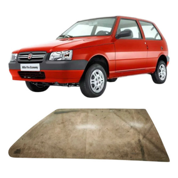 Vidro Fiat Uno Mille 2010 Traseiro Direito 1.0 2p Original