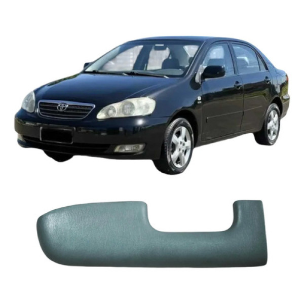 Moldura Puxador Porta Traseira Esquerda Toyota Corolla 2004 Preto