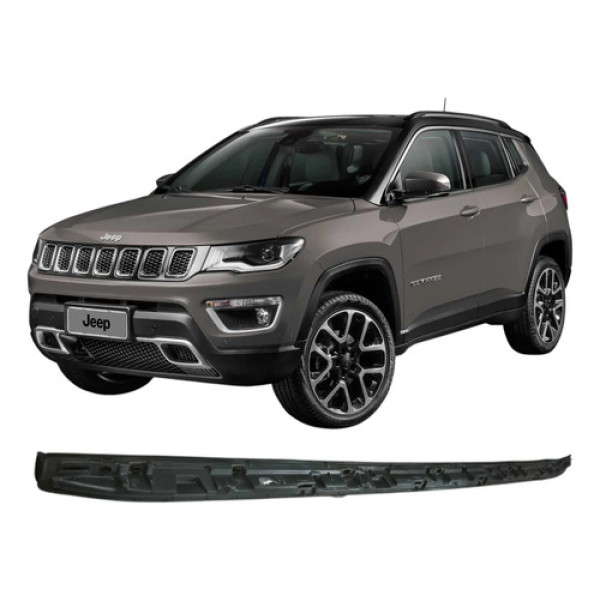 Acabamento Rack Teto Esquerdo Jeep Compass 2020 2.0 Original Cinza
