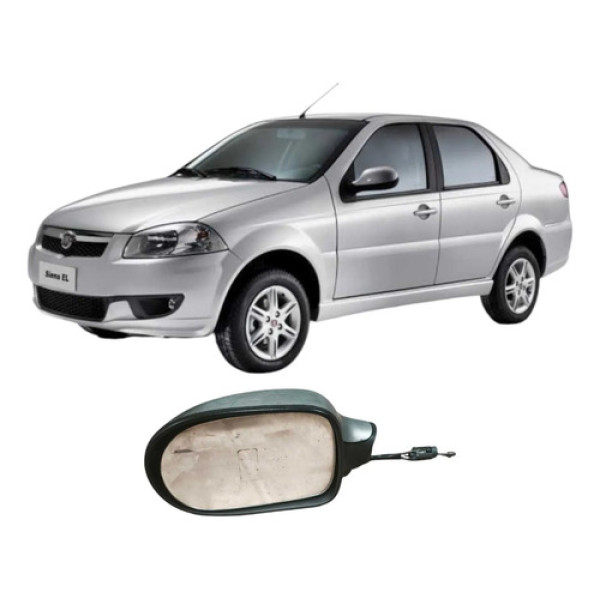Retrovisor Direito Fiat Siena 2013 1.0 E903647700 Original