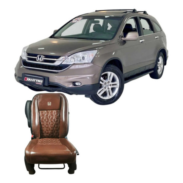 Banco Dianteiro Esquerdo Honda Cr-v 2010 2.0 4x4 Original Marrom