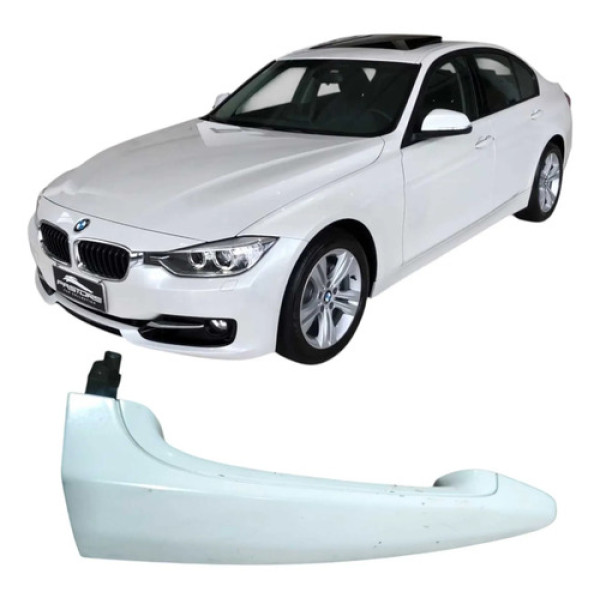 Maçaneta Porta Dianteira Direita Bmw 320i 2.0 Original Branco Dianteira
