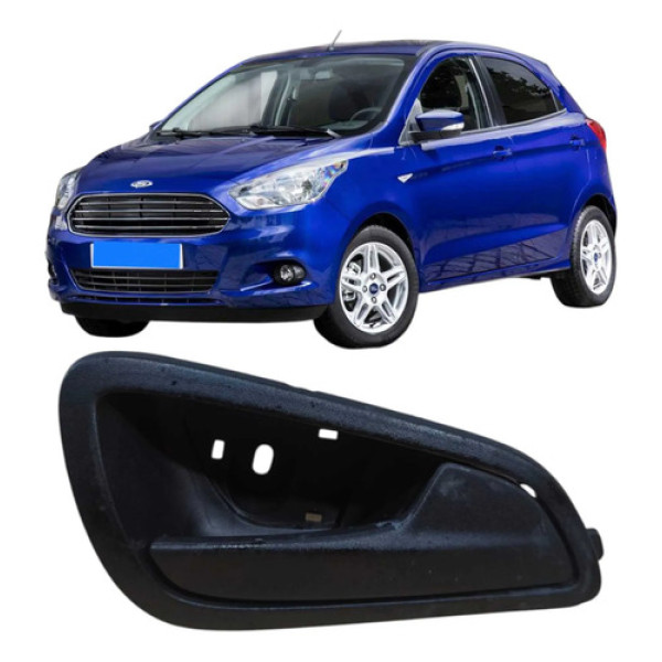 Maçaneta Interna Direito Dianteiro Ford Ka 2018 E3b5a22660 Preto Dianteira