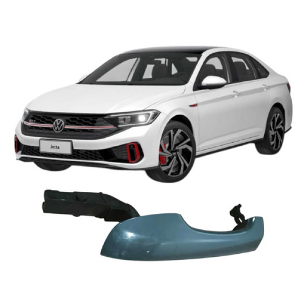 Maçaneta Traseira Direita Vw Jetta 2023 2.0 Gli Original Cinza Traseira