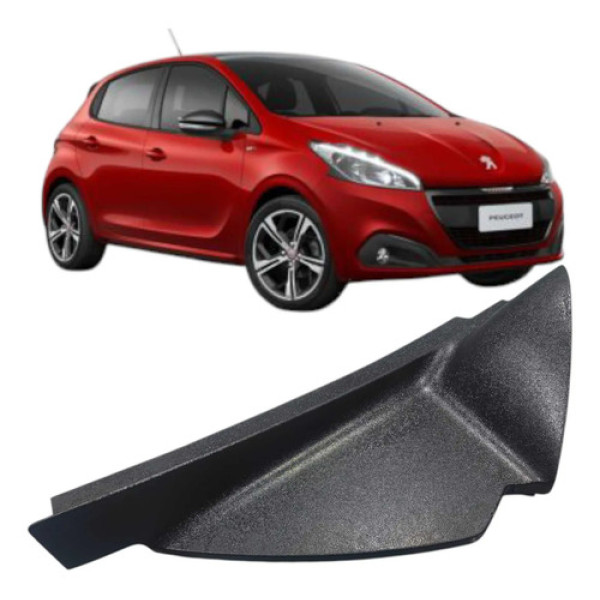 Acabamento Lateral Esquerda Painel Peugeot 208 2017 Allure Preto Listras
