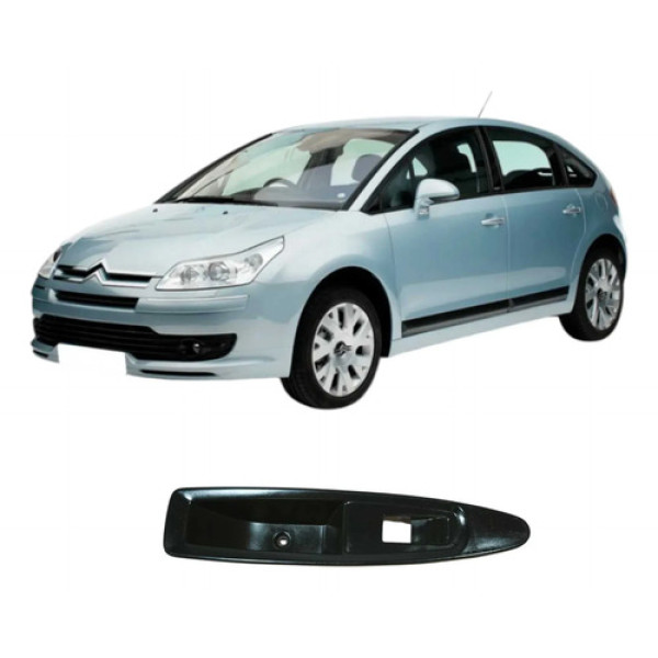 Moldura Puxador Esquerdo Citroen C4 Pallas 2007 9655096277 Preto