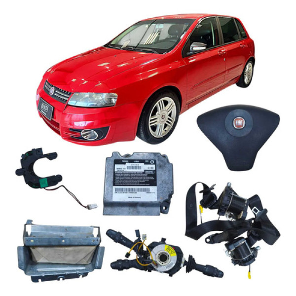 Kit Airbag Fiat Stilo Dualogic 1.8 4c 2009 16080717d Preto