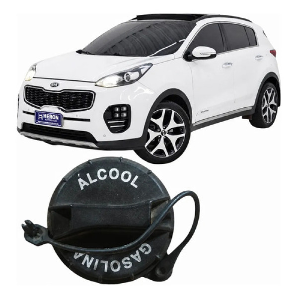 Tampa Bocal Tanque Combustível Kia Sportage 2018 Prateado 2018
