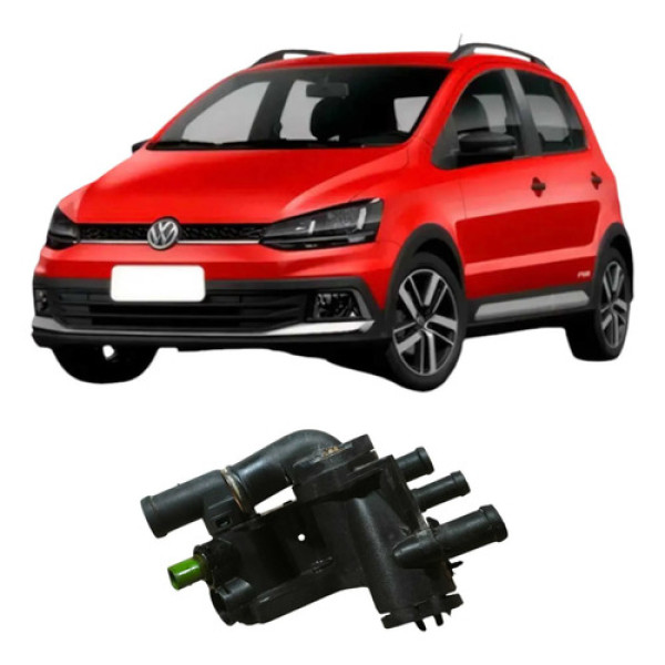 Carcaça Valvula Termostatica Vw Fox 2006 1.0 032121121k