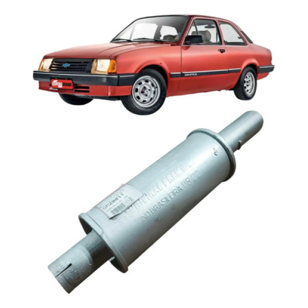 Ponteira Traseira Escapamento Chevrolet Chevette 1989 1.6 2p Branco