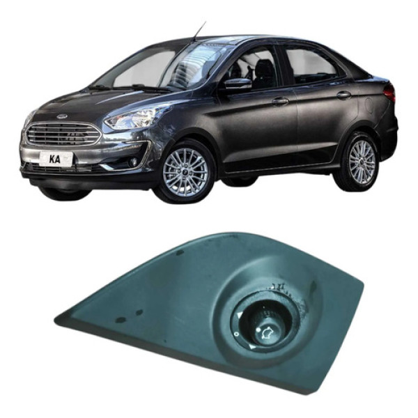 Moldura Interna Retrovisor Esquerdo Ford Ka 2020 1.0 3c  Preto