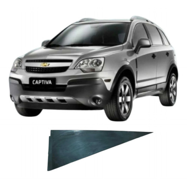 Acabamento Porta Traseira Esquerda Chevrolet Captiva 2010 Preto