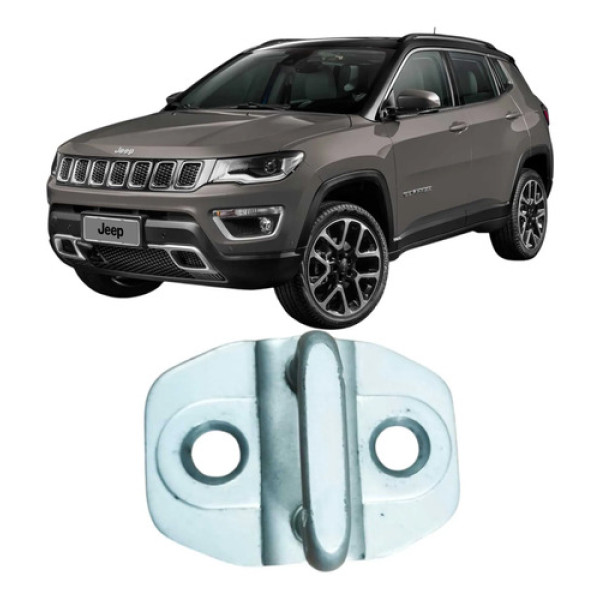 Batente Fechadura Porta Jeep Compass 2020 2.0 Original Prata