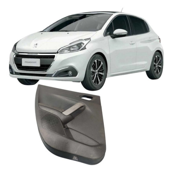 Forro Porta Traseira Esquerda Peugeot 208 2017 Original