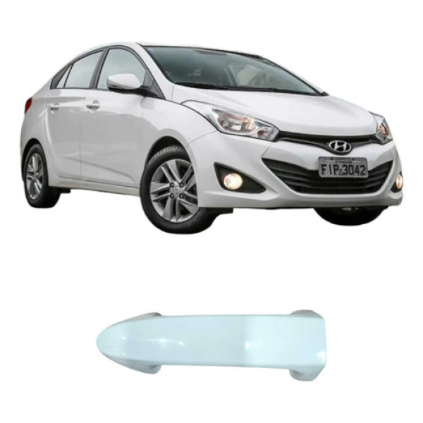Maçaneta Traseira Esquerda Hyundai Hb20 2014 1.0 3c Original Branco Traseira