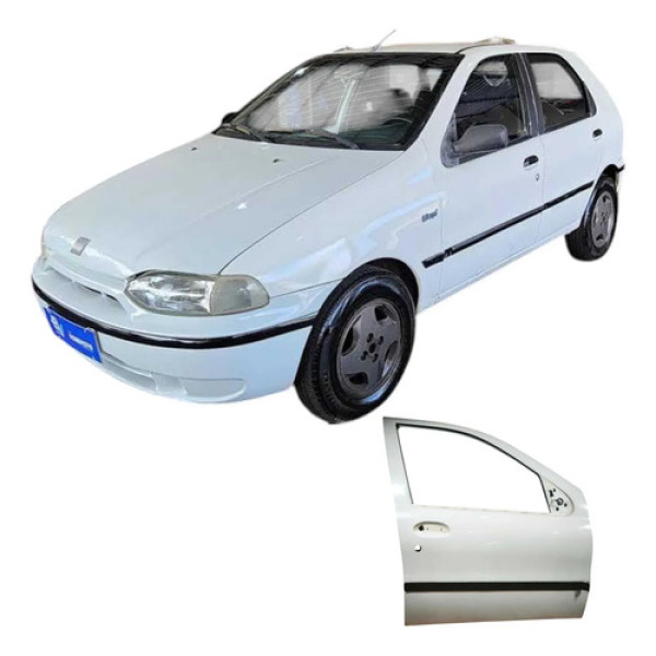 Porta Dianteira Direita Fiat Palio 1997 1.0 4p Original Dianteira Direito Branco