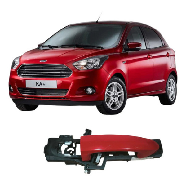 Maçaneta Dianteira Direita Ford Ka 2017 E3b5a224a36ab Vermelho Dianteira