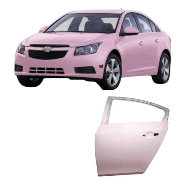 Porta Traseira Esquerda Gm Cruze Sedan 2013 1.8 Original Aut Traseira Esquerdo Rosa
