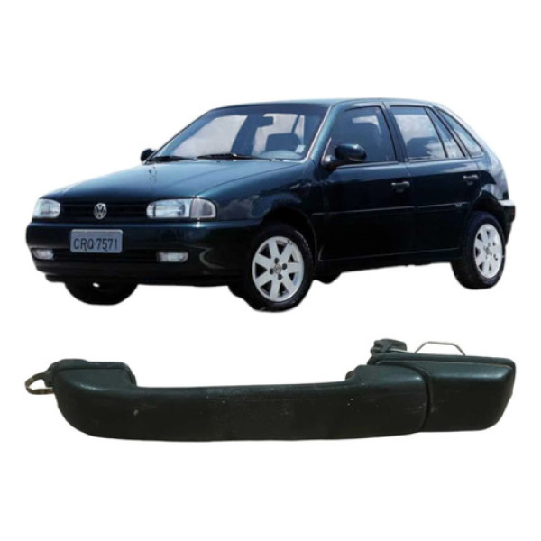 Maçaneta Traseira Esquerda Volkswagen Gol 1999 1.0 Original Preto Traseira