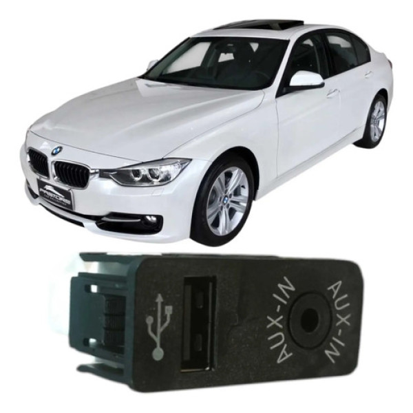 Entrada Usb Auxiliar Bmw 320i 2015 Original Branco