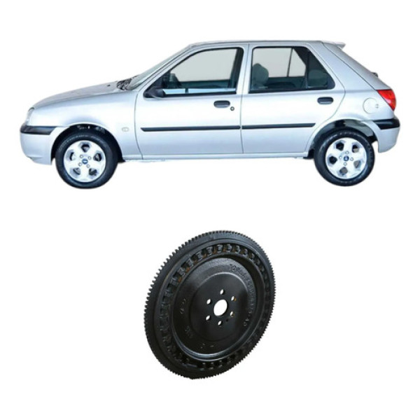 Volante Direção Ford Fiesta 2000 1.0 4p Xs6e6375ad Preto