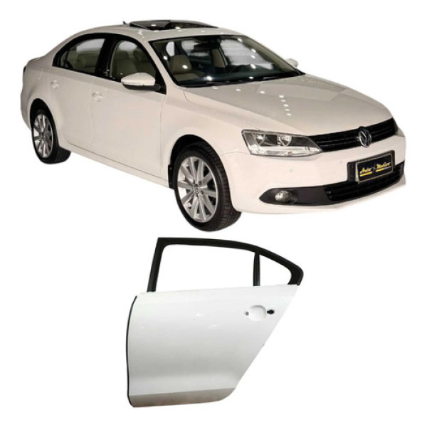 Porta Traseira Esquerda Volkswagen Jetta 2013 2.0 Original Traseira Esquerdo Branco