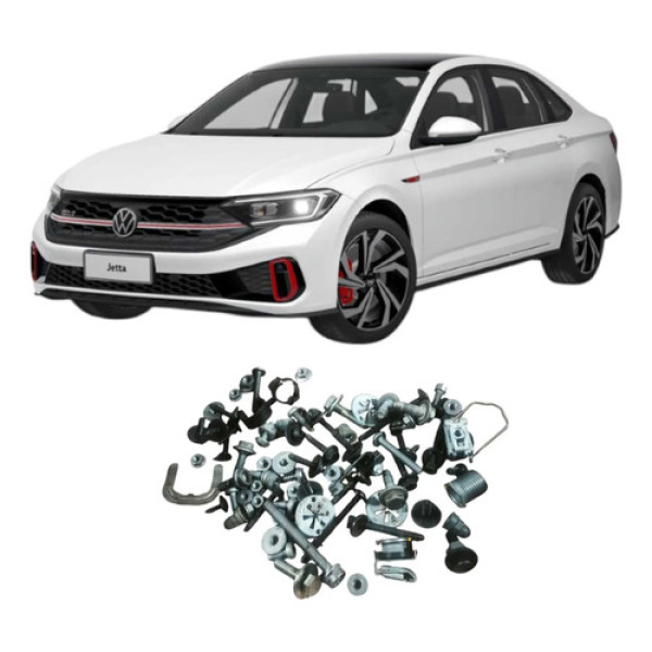 Parafusos Frente Grade Vw Jetta 2023 2.0 Gli Original Prateado Fosco