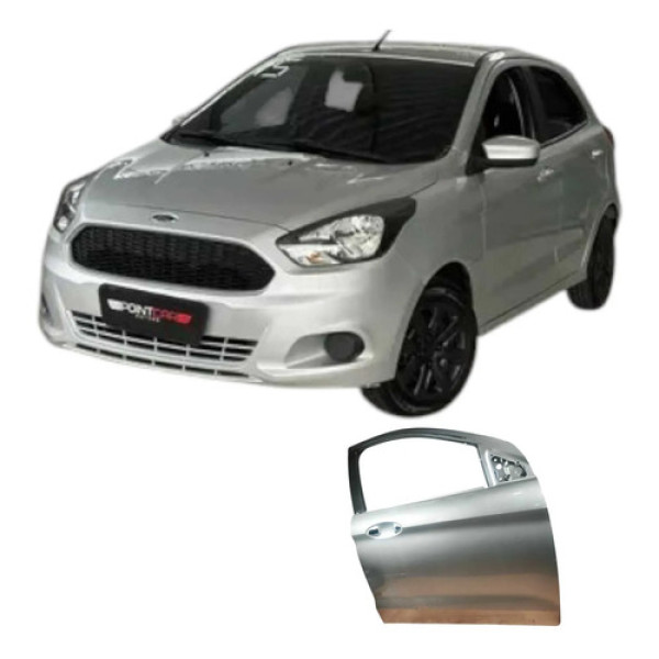 Porta Dianteira Direita Ford Ka 2019 1.0 3c Original Dianteira Direito Prateado