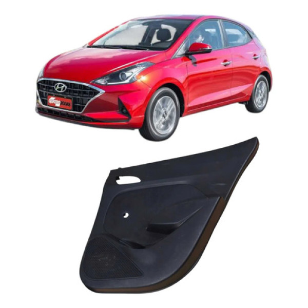 Forro De Porta Traseira Direita Hyundai Hb20 2017 7920024 Preto