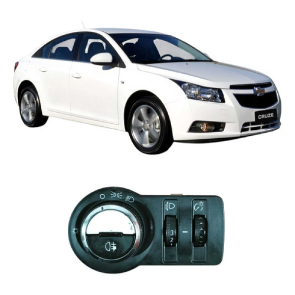 Botão Chave Farol Chevrolet Cruze Sedan 2013 1.8 Original