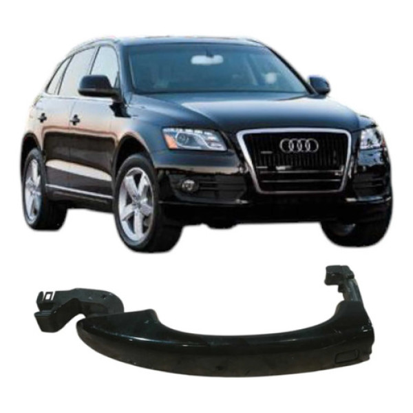 Maçaneta Traseira Esquerda Audi Q5 2012 2.0 Original Preto Traseira
