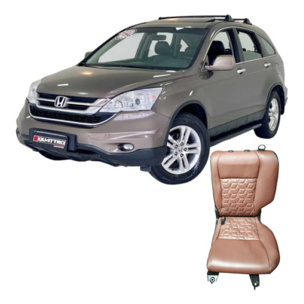 Banco Encosto Traseiro Esquerdo Cr-v 2.0 4x4 2010 Original Preto