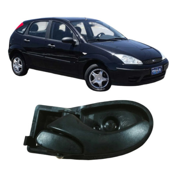 Maçaneta Traseira Esquerda Ford Focus 2009 1.6 Original Preto Traseira