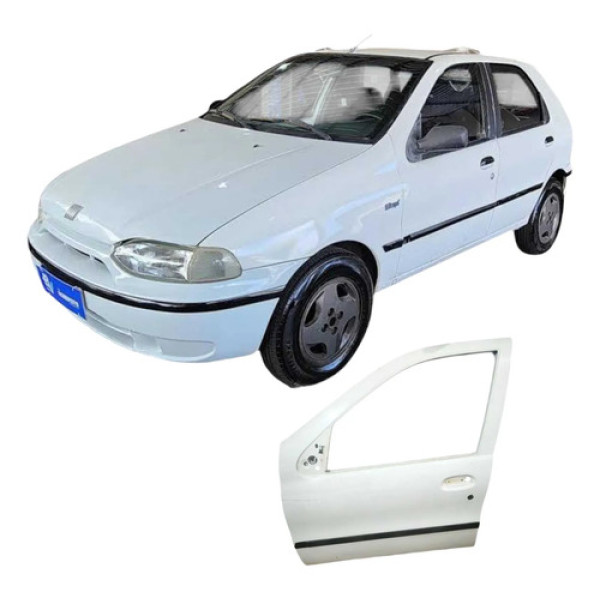 Porta Dianteira Esquerda Fiat Palio 1997 1.0 4p Original Dianteira Esquerda Branco
