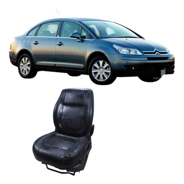Banco Dianteiro Esquerdo Citroën C4 2009 2.0 Original Preto