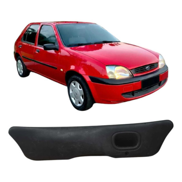 Acabamento Tampa Traseira Ford Fiesta 2000 Original  Preto