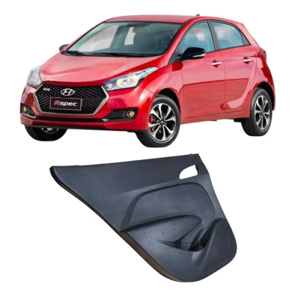 Forro Porta Traseiro Esquerdo Hyundai Hb20 2017 Preto